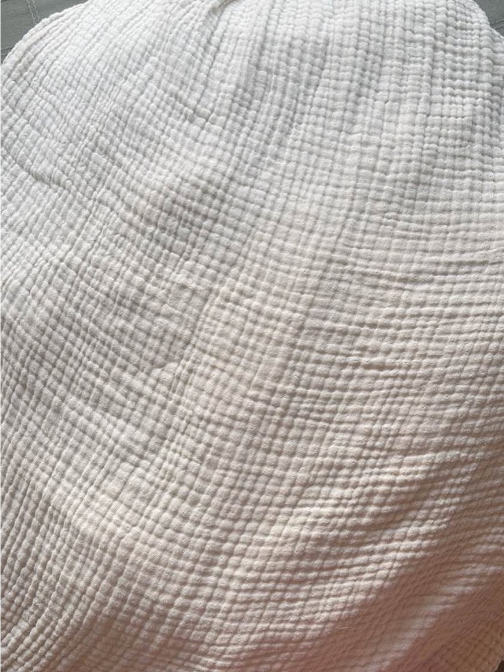 West Elm White Quilted Cotton Duvet Cover